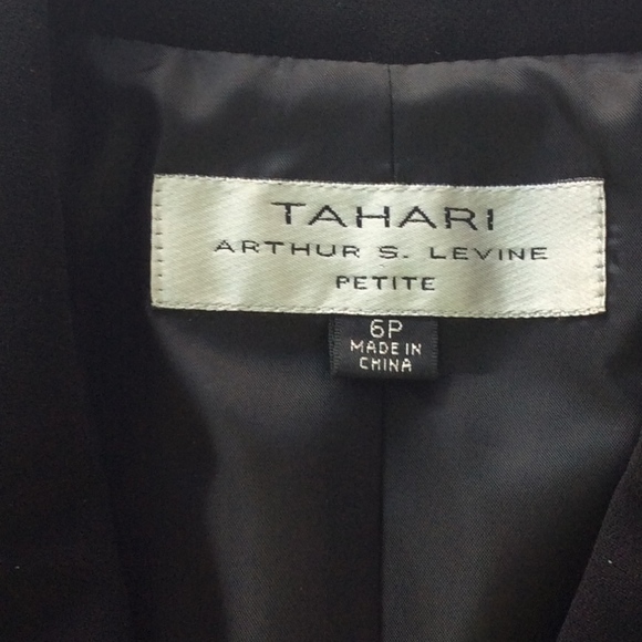 Tahari Blazer Jacket Black - Picture 4 of 6